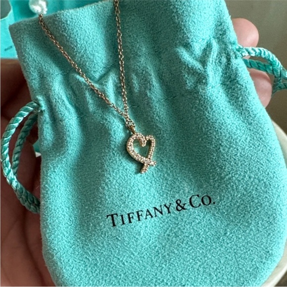Tiffany & Co. Diamond & 18K Paloma Picasso ‘Loving Heart’ Necklace - Picture 2 of 13